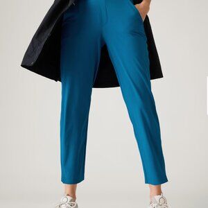 Athleta  Brooklyn Blue Cropped Ankle Pants with Tailored Fit